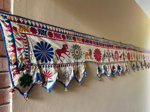 Toran : Vintage Gujarati Embroidered Textile - Khojcrafts