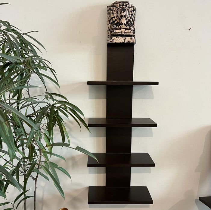 Abyan : Slim, Tall Wooden  BookShelf ( Long, 4.5 feet in length)