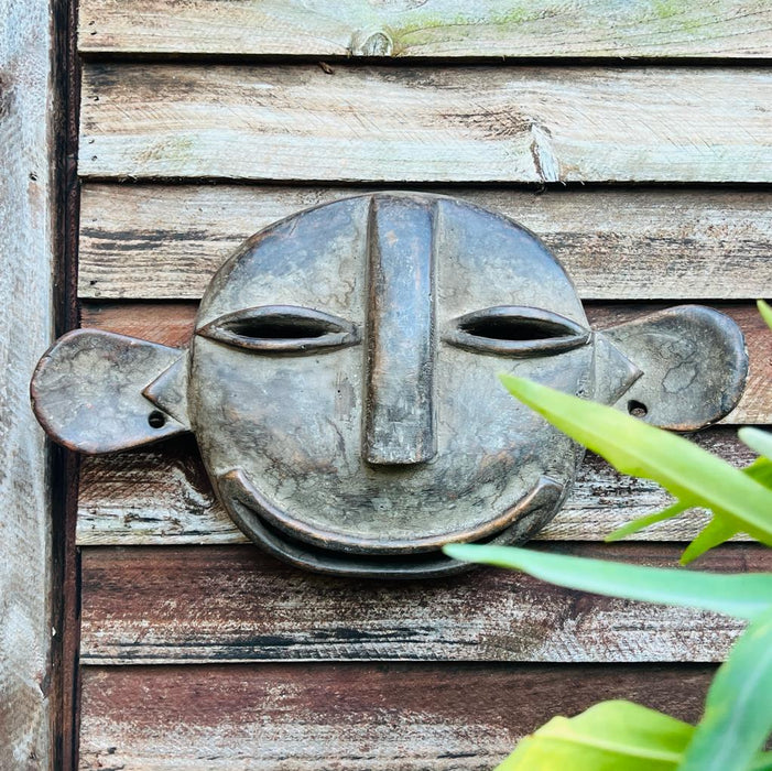 Circular African Wooden  Mask -3 ( Length : 10 inches )