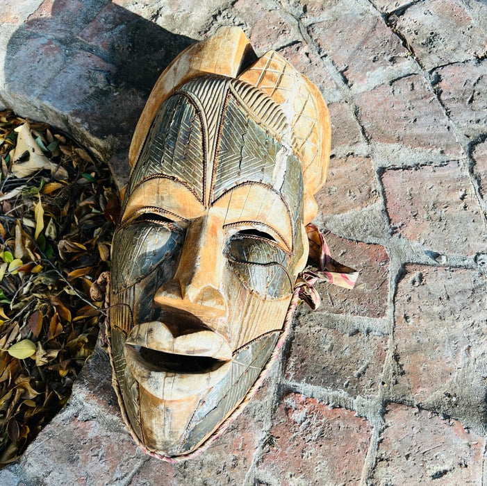 African  Wooden Mask -6 ( Length 19 inches )