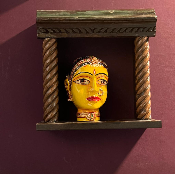 Gulbar : Carved Wooden Jharokha (1.5 feet )