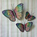 Multicolored  Metal Butterflies ( set of 3) : L, M, S - Khojcrafts