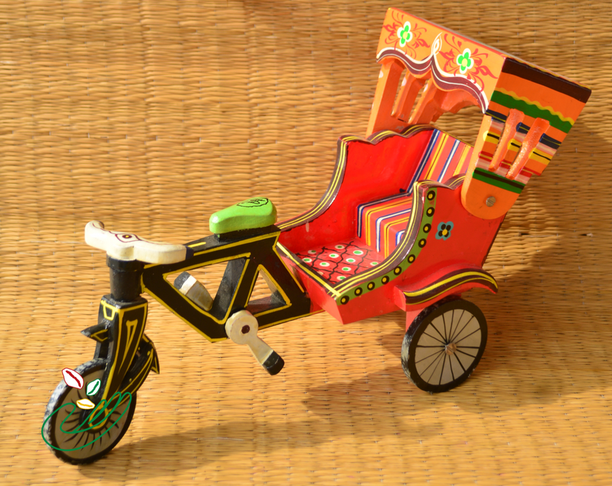 Wooden Cycle rickshaw
