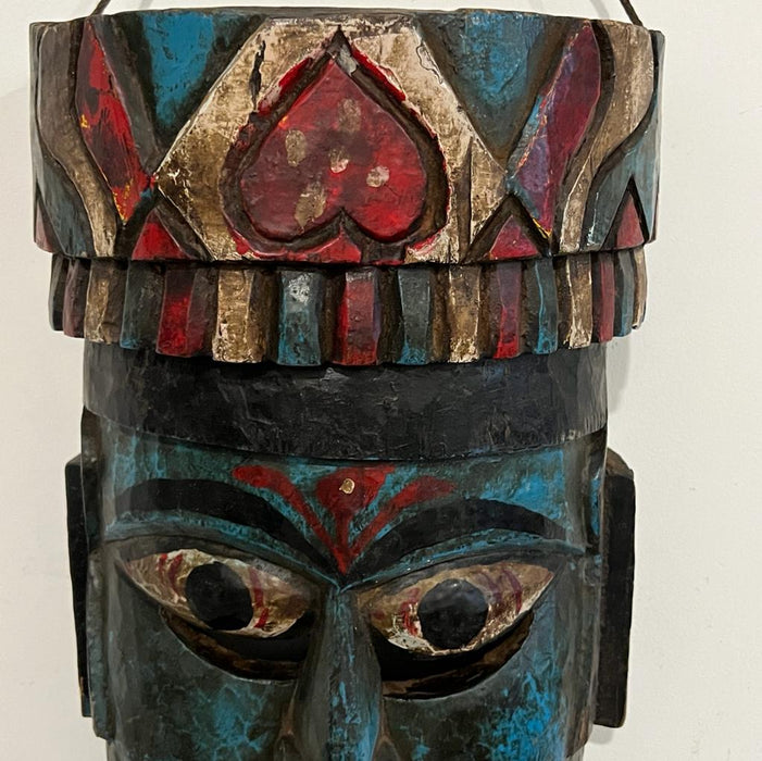 Mukhauta 5 : Vintage Wooden  Mask Nepali (1.5 feet)
