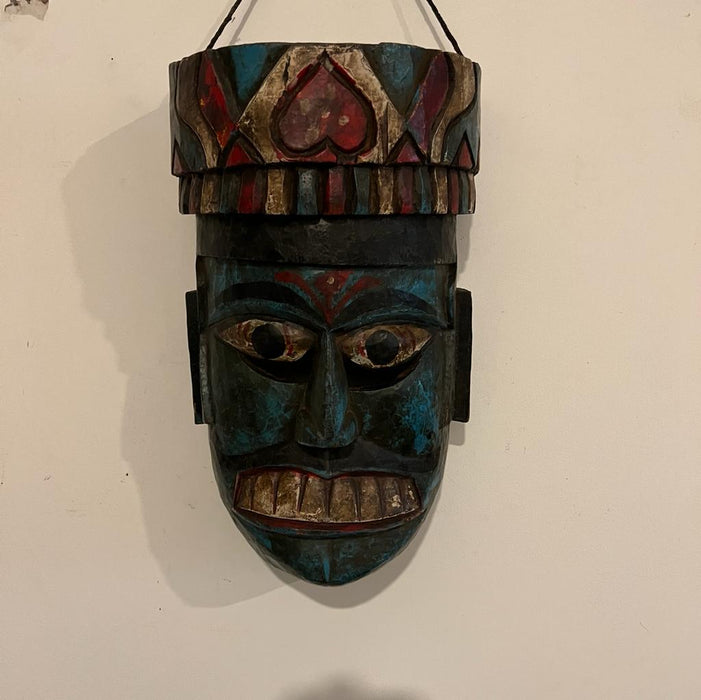 Mukhauta 5 : Vintage Wooden  Mask Nepali (1.5 feet)