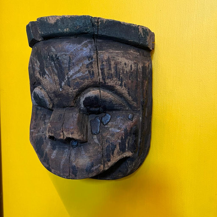 Vintage Wooden Indian Mask -2 ( 12 inches )