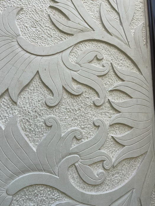Nihal-  Carved Stone Panel ( Can be customised to design and size) - Khojcrafts
