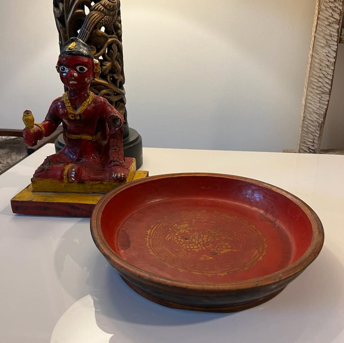 Burmese lacquer tray 3