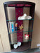 Bird Back Shelf  : Wooden Shelf with a padded fabric inset - Khojcrafts